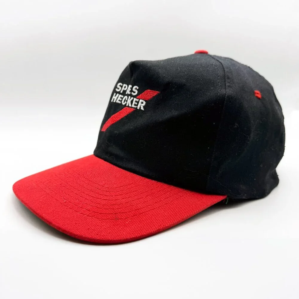 Spies Hecker Automotive Snapback Hat - Black/Red - VINTAGE 90s